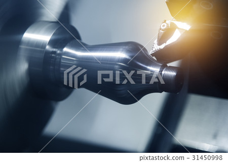The CNC lathe machine or Turning machine The CNC lathe machine or Turning machine 31450998