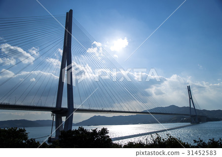 從橋上眺望多多良橋(島波海道)的景色 從橋上眺望多多良橋(島波海道)的景色 31452583