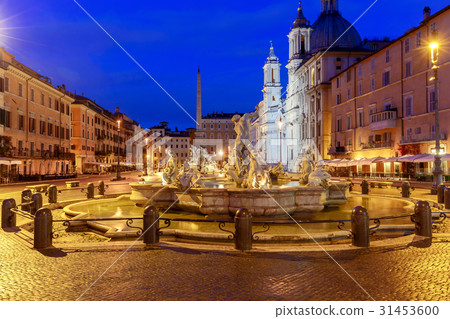 Rome. Navona Square. Piazza Navona. Rome. Navona Square. Piazza Navona. 31453600