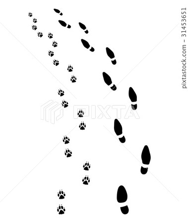 man and dog, turn left 31453651