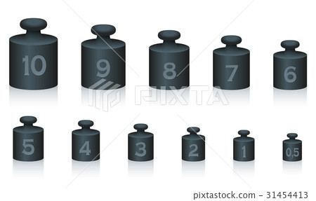 Weight Masses Black Iron 31454413