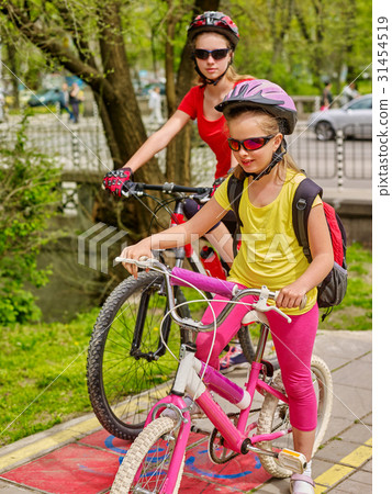 family bike ride