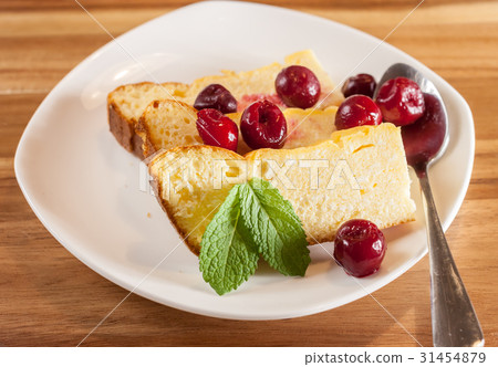 appetizing cottage cheese casserole piece 31454879