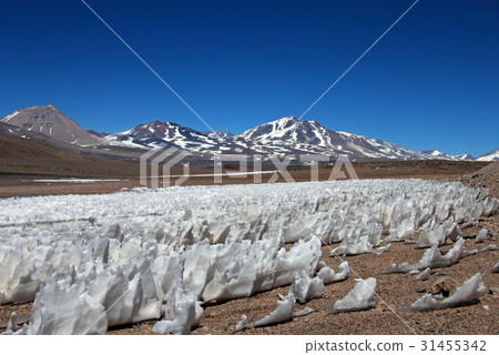 Ice or snow penitentes, San Francisco Mountain Ice or snow penitentes, San Francisco Mountain 31455342