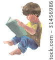 讀一本書的男孩 31456986