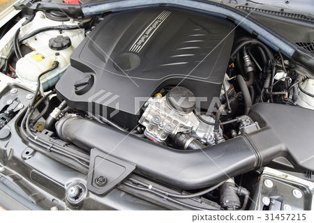 Engine room of imported car 31457215