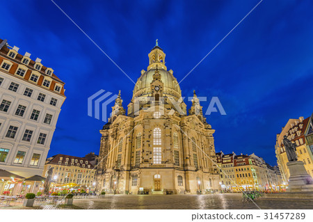 Dresden Frauenkirche at night, Germany 31457289