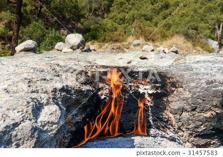 Flames of Chimaera Mount. Turkey Flames of Chimaera Mount. Turkey 31457583