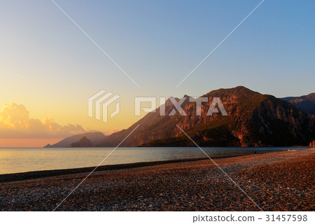 Cirali Olympos beach at sunrise. Turkey Cirali Olympos beach at sunrise. Turkey 31457598