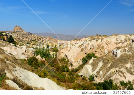 Pigeon valley and Uchisar castle in Cappadocia Pigeon valley and Uchisar castle in Cappadocia 31457605