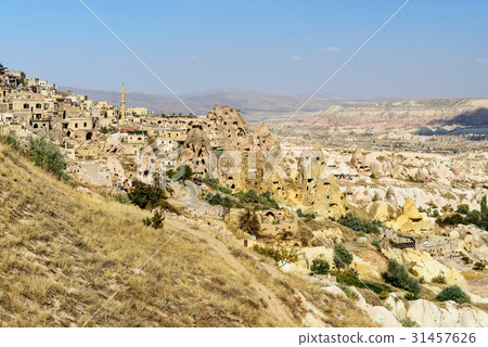 Pigeon valley and Uchisar town in Cappadocia 31457626