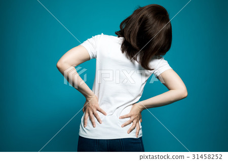 A woman with low back pain 31458252