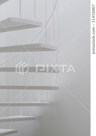 White spiral stair 31458867