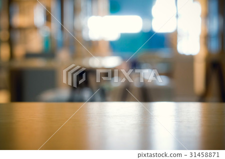 Wooden table with selective focus 31458871
