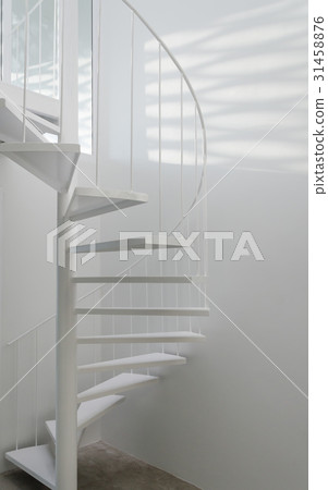 White spiral staircase 31458876