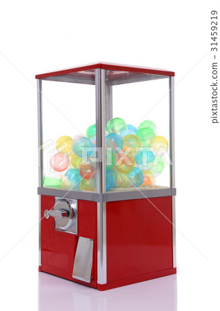Gashapon with colorful capsules 31459219