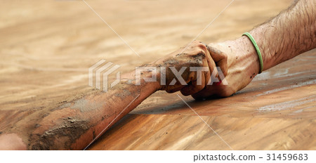 Couple hold hands,help when overcoming hindrances Couple hold hands,help when overcoming hindrances 31459683