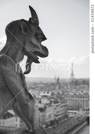 Gargoyle Paris France Notre Dame Cathedral Gargoyle Paris France Notre Dame Cathedral 31459972