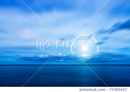 Quiet blue sea and sun. Quiet blue sea and sun. 31460427