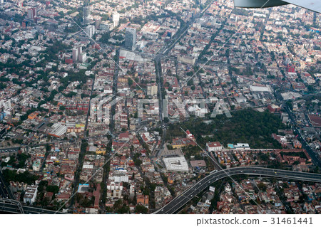 mexico city aerial view cityscape panorama 31461441