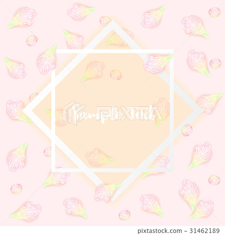 Abstract petal floral pink. flower lined art 31462189