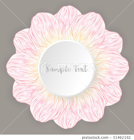 Abstract petal floral pink. flower lined art Abstract petal floral pink. flower lined art 31462192