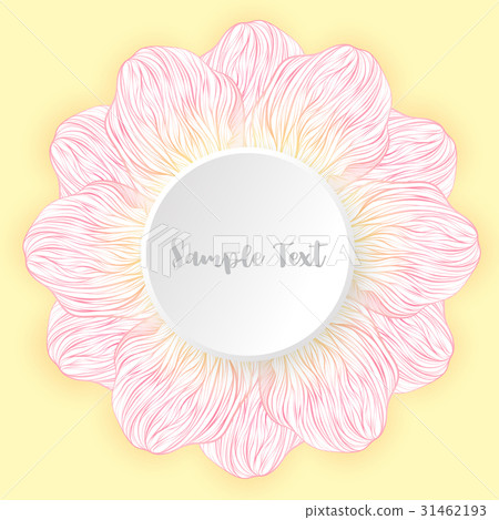 Abstract petal floral pink. flower lined art Abstract petal floral pink. flower lined art 31462193