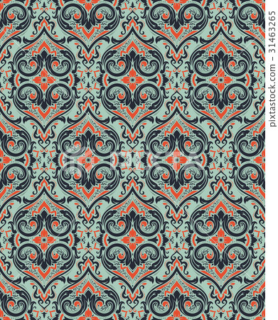 Vector damask seamless pattern-插圖素材 [31463265] - PIXTA圖庫