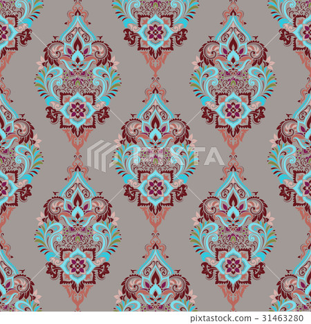 Vector damask seamless pattern Vector damask seamless pattern 31463280