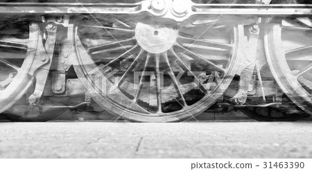 Steam locomotive wheels or steam train wheels 31463390