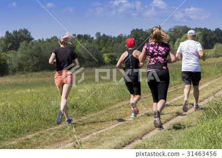 Outdoor cross-country running Outdoor cross-country running 31463456