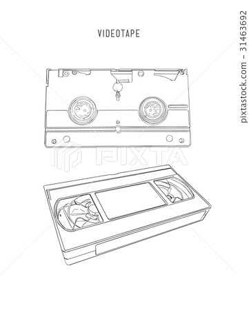 VHS cassette vector illustration. VHS cassette vector illustration. 31463692