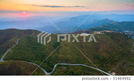 a small dirt road to hilltop near the border a small dirt road to hilltop near the border 31464992