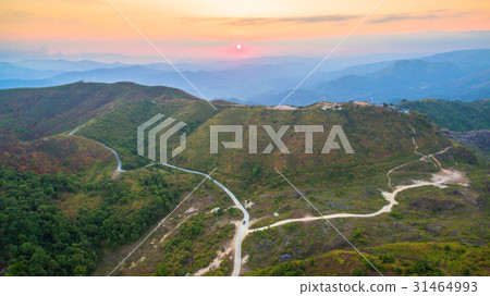 a small dirt road to hilltop near the border a small dirt road to hilltop near the border 31464993