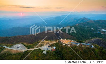 a small dirt road to hilltop near the border a small dirt road to hilltop near the border 31464994
