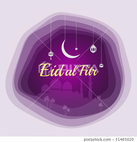 Vector holiday illustration of Eid-al-Fitr retro Vector holiday illustration of Eid-al-Fitr retro 31465020