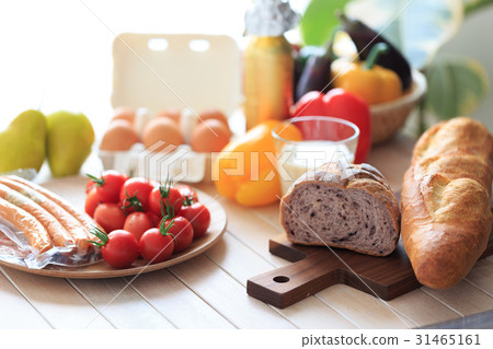 Morning image breakfast preparation 31465161
