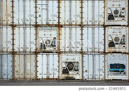 Stacked Refigerated Containers Stacked Refigerated Containers 31465951