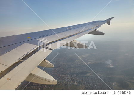 Flying on a plane 31466026