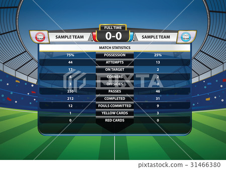 Football Soccer Match Statistics - Stock Illustration [31466380] - PIXTA