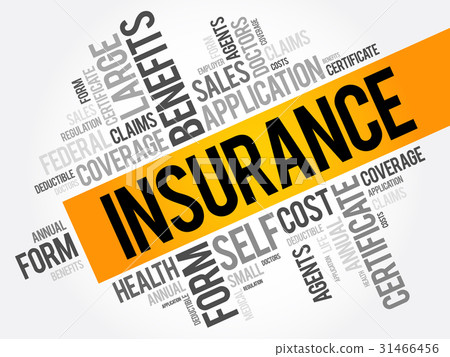 Insurance word cloud collage 31466456