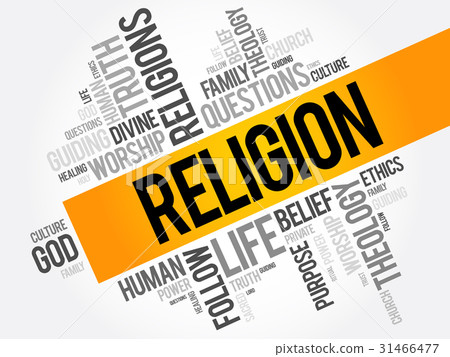 Religion word cloud collage 31466477