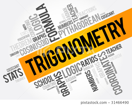 Trigonometry word cloud collage 31466490