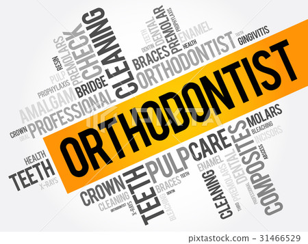 Orthodontist word cloud collage 31466529