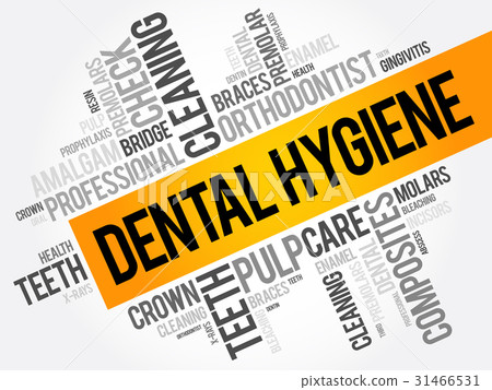 Dental hygiene word cloud collage Dental hygiene word cloud collage 31466531