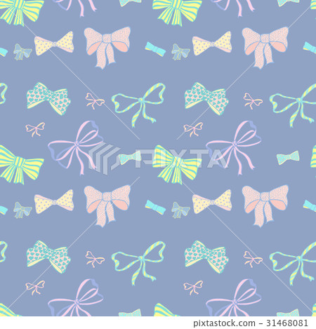 Seamless pattern with skerchy bows Seamless pattern with skerchy bows 31468081