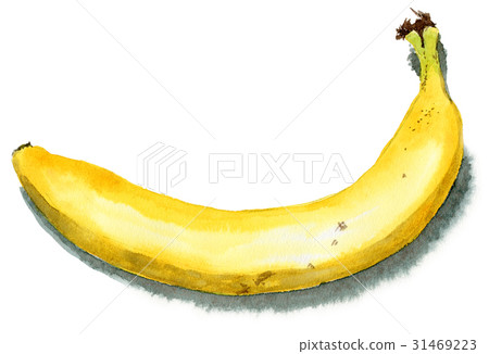 1個模擬水彩香蕉 31469223