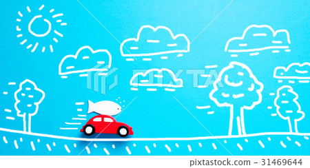 car and fish shaped toys 31469644