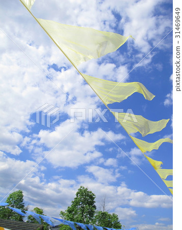 Blue sky image of early summer 31469649