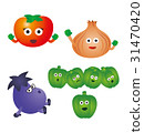 Vegetable character, healthy character 31470420